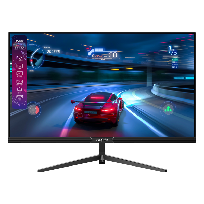 Monitor 24 Pulgadas Full HD Gamer, Panel VA, 165 hz, HDMI, Displayport, 1 ms