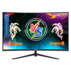 Monitor 27 Pulgadas Curvo Full HD Gamer, Panel VA, 165 hz, HDMI, Displayport, 1 ms