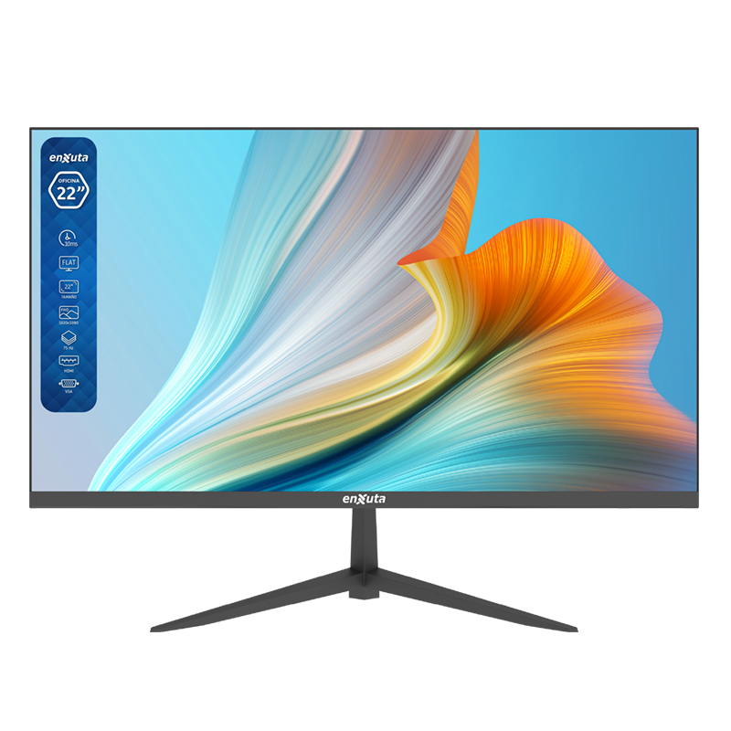 Monitor 22 Pulgadas Full HD para Oficina, Panel VA, 75 hz, HDMI
