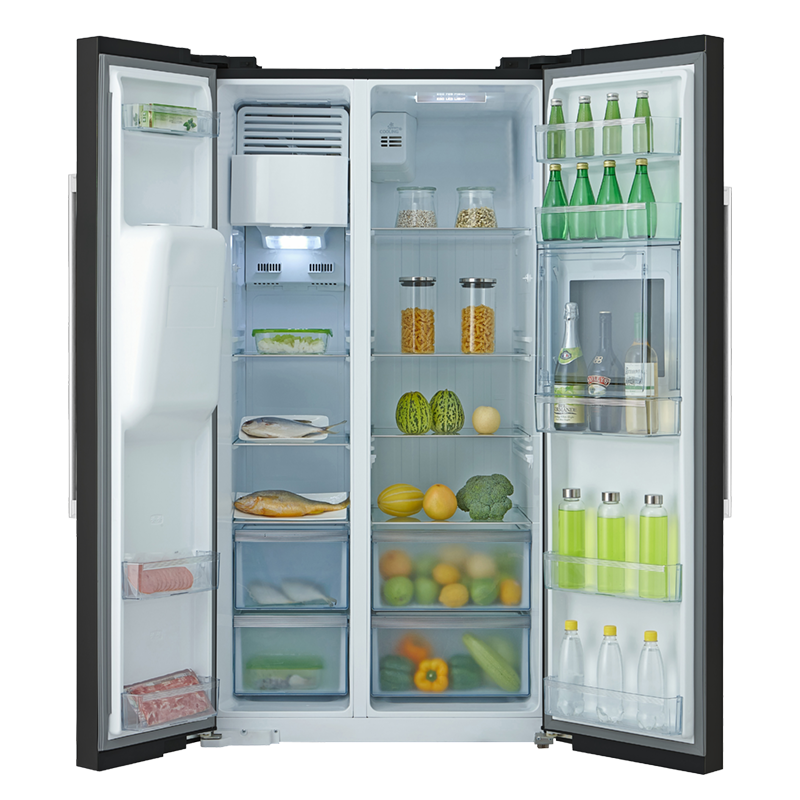 Refrigerador Side By Side Frío Seco Inverter 490 Litros con Dispensador y Bar - China