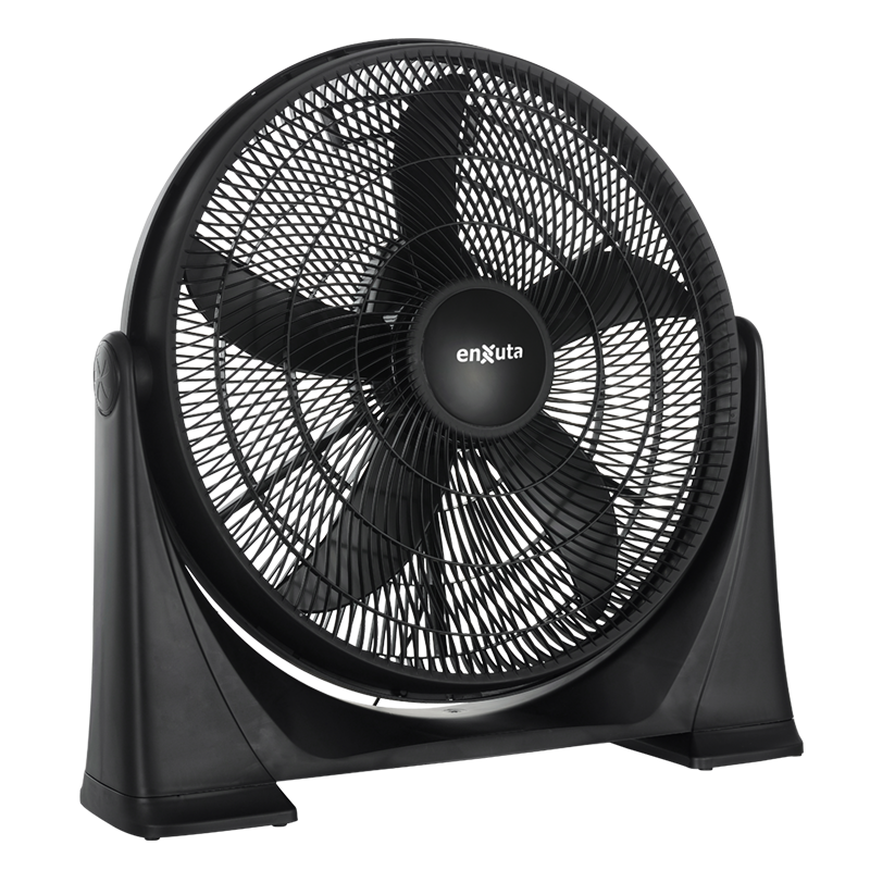 Turbocirculador de Aire 50 cm Diámetro de Piso o Pared Negro